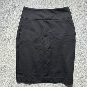 Cabi Black Pencil Skirt with Pockets‎ Style #739 Size 6 Academia Work Officewear